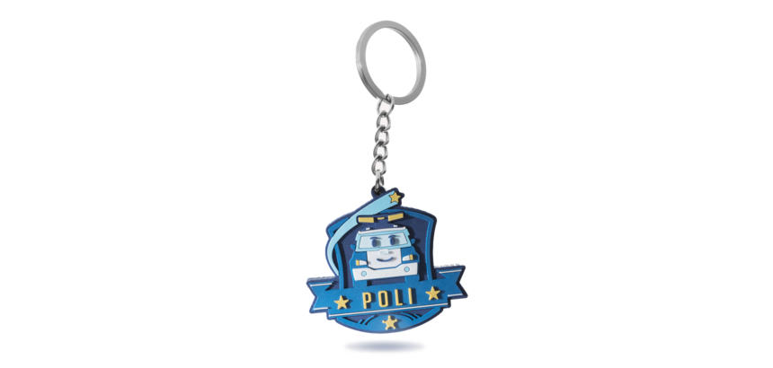БРЕЛОК "РОБОКАР ПОЛИ", СИНИЙ